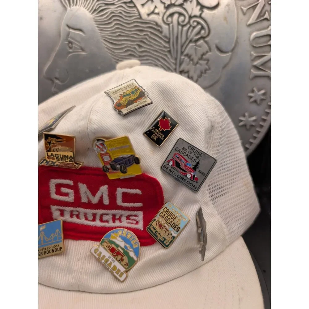 Vintage GMC Trucks Hat w/ Car Show Pins – Snapback Estate Find